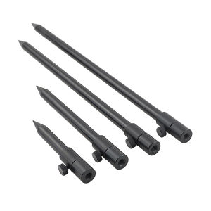 ZEEMIN 2 x Carp Fishing Bank Sticks Aluminium Black Rod Pod Diameter 16mm Fishing Accessories