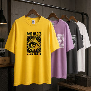 Mens Oversized Eye Graphic T-Shirt Quick Dry Plus Size Casual Top OM290