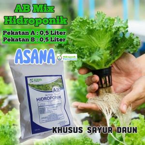 NUTRISI HIDROPONIK AB MIX SAYURAN DAUN UNTUK 100 LITER AIR PADA TANDON