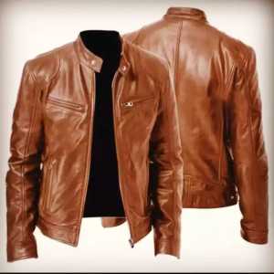 jaket kulit super premium C O D jaket kulit pria terbarujaket kulit garut