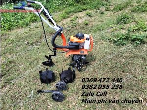 Máy Xới Đất Mini Chạy Xăng  Máy lên luống xạc cỏ YAMAHA 144F