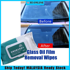 Degreasing Remove Oil Agent Wind Shield Disposable Wipes 80 Ply Car Glass Oil Film Removal Wipes Glass Oil Removing Wipes