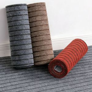 NAELIN Tự làm Thảm tự dính Đã giặt nhiều lần Hấp thụ nano Thảm trải sàn Họa tiết sọc Thảm cào móng cho mèo Cửa bếp