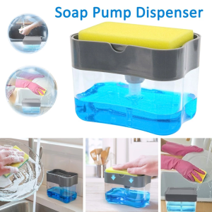 BONUS SPONS DISPENSER SABUN DAPUR CUCI PIRING PUMP Sabun Spon Manual TEMPAT SOAP WADAH Tangan