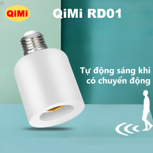 Đui Đèn E27 Cảm Biến Chuyển Động RD01 - Tự Động Phát Sáng Khi Đến Gần Cảm Biến Nhạy Tiện Lợi