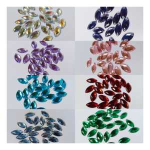 Payet Diamond Kristal Jahit Akrilik Mata Grade A Uk 7x5 Per Lusin