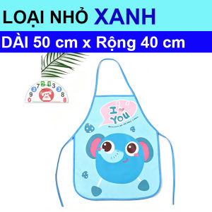 Tạp Dề Làm Bếp Tạp Dề In Hoạt Hình Thỏ Gấu Tạp Dề Chắn Nước Tạp Dề Chắn Văng Dầu Mỡ