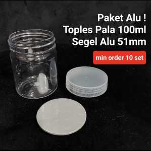 Harga 10set Paket Alu & Paket Sumpal Plastik Toples PALA 100ml