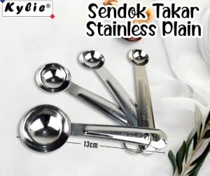 Sendok Takar Stainless Plain 1 Set isi 4 Ukuran