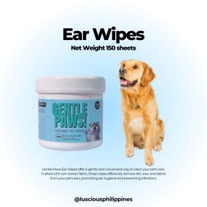 Luscious 150 pcs Gentle Paws Pet Natural Organic Plant Based EYE and EAR Wipes EPI Pure Water with Aloe Vera Extract