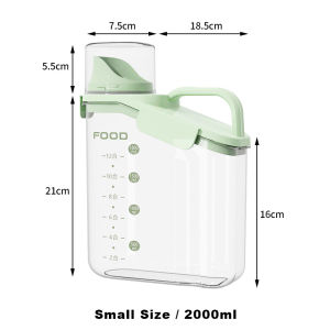 JustLiving Hộp Đựng Kín Đa Năng 2/2.8L Kèm Cốc Đo Hộp Đựng Ngũ Cốc PP Hộp Đựng Gạo Ngũ Cốc Kín Hơi Thùng Đựng Thực Phẩm Khô Chống Ẩm Và Côn Trùng Hộp Sắp Xếp Đồ Đựng Thức Ăn Nhà Bếp Phụ Kiện Và Sắp Xếp Đồ Nhà Bếp Tại Nhà