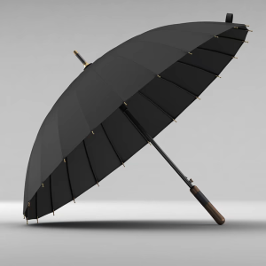 (SG Seller) Olycat 24 Ribs Wooden Umbrella Windproof Strong Long Handle Big Umbrella Large Golf Umbrella Business Umbrella C12-YJ61
