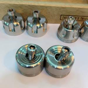 ตุ้มปลายแฮนด์ สแตนเลส X-Max ทุกปี ลายหยดน้ำ/ก้นหอย/เฟือง สีเงิน สำหรับรถ Yamaha ปลายแฮนด์แต่ง ตู้ 1 ราย