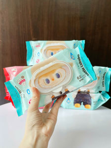 Combo 10 gói Khăn giấy ướt Labubu không mùi (500g / 1gói) khổ giấy lớn và dày đa năng tiện lợi