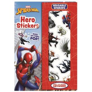 Marvel Spiderman Hero Stickers Book For Kids To Decorate With Reusable Stickers & Amazing Scenes