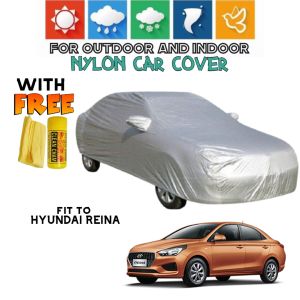 HYUNDAI REINA CAR COVER  Waterproof Lightweight Nylon Car Cover WITH-FREE CHAMOIS Protects your car from exposure to sun