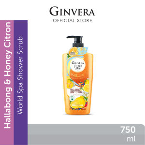 Ginvera World Spa Korea Shower Scrub Hallabong & Honey Citron 750ml