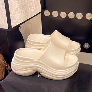 Free Shipping EVA Slippers For Women Fashionable And Versatile For Summer Wear With Soft Soles Suitable For Indoor And Outdoor Use Thick-Soled Beach Sandals For The Seaside