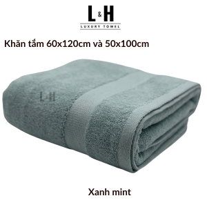 Khăn tắm Kokoya cỡ vừa 60x120cm 50x100cm cao cấp xuất hàn Basic thấm hút nước tốt không bám bông dày dặn