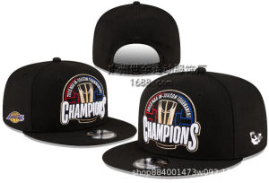 หมวกบาสเก็ตบอล Lakers หมวกปักลาย หมวกปีกแบน หมวกทีมสีม่วงทอง หมวกกันแดด หมวกเบสบอลระบายอากาศ