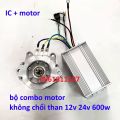 Combo motor 12v 24V 600w không chổi than brushless BLDC + điều tốc 30A, motor không chổi than, motor brushless. 