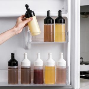 250ml Kitchen Squeeze Seasoning Bottle Leak-Proof Condiment Bottles Plastic Oil Vinegar Sauce Ketchup Salad Bottle
