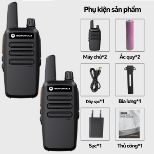 Bộ đàm Motorola T62 Nhiều bộ Bộ đàm UHF(400-470MHz) 10W Mini Walkie Talkie 16 Channel 9800Mah Khoảng cách giao tiếp 10KM