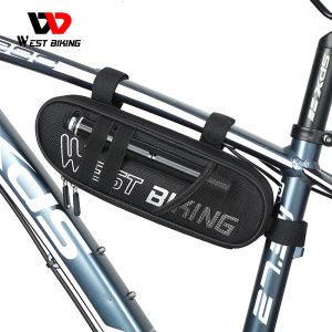 Túi Xe Đạp Chống Nước WEST BIKING Túi Tam Giác Khung Ống Phía Trước Xe Đạp Túi Khung Xe Đạp Leo Núi Sức Chứa Lớn Dụng Cụ Xe Đạp Giỏ Phụ Kiện Xe Đạp