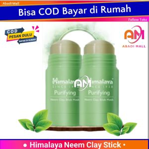 ABADI MALL Himalaya Purifying Neem Clay Stick Mask 30gr | Masker Wajah Praktis untuk Jerawat | 100% Natural Clay Mengandung Neem & Salicylic Acid