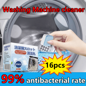 Washing Machine Cleaner Tablet 16pcs Deep Cleaning Remover Effervescent Tablet Washing Machine