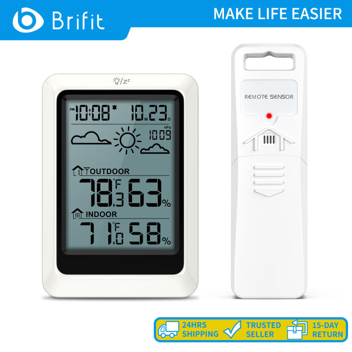 Brifit Indoor Outdoor Thermometer Hygrometer Wireless Weather Stations