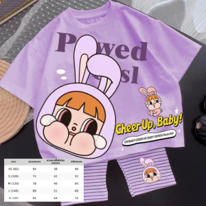 พร้อมส่ง ว01-ว04 ชุดเด็กสติช เสื้อเป็นทรงโอเวอร์ไซส์ค่ะ