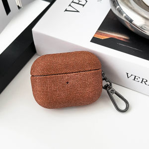 Vỏ Bảo Vệ Dành Cho Airpods Pro2 Vỏ Bảo Vệ Airpods3/2 Hạt Vải Vỏ Tai Nghe Vải Denim Chất Liệu Da PU
