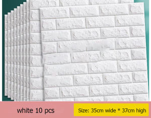 Cartoon Wall Stickers PE Foam 3D WallPaper Brick Safety Waterproof Self Adhesive Wallpaper for Kids Childrens anti-collision self-adhesive wall stickers cartoon 3D stereo waterproof wall stickers