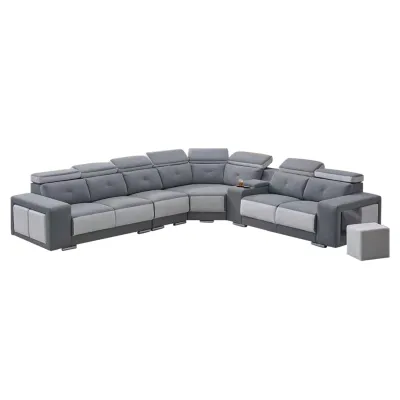 Living Mall Rissa L-Shaped Big Corner Sofa Set PetFriendly Scratch-Resistant with Coffee Table