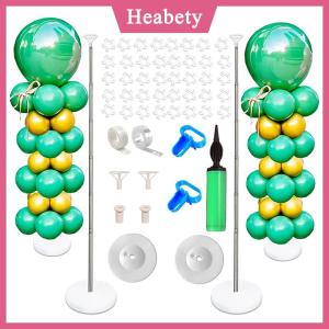 Heabety Bóng cột đứng kit có thể điều chỉnh bóng cột kit kim loại kính thiên văn trụ cột bóng đứng bữa tiệc sinh nhật Tốt nghiệp weddi