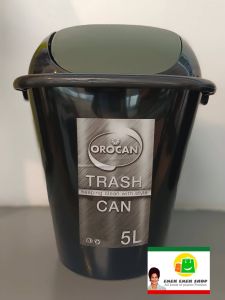 Trash Can/Basurahan 5Liters OROCAN Swing type cover