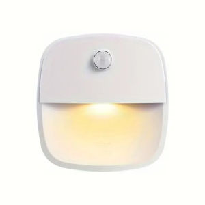 JustLiving 1Pc/3Pcs Motion Sensor Light Cordless Battery - Powered LED Night Light Wall Light Closet Lights Safe Lights for Stairs/ Hallway/ Bathroom/ Kitchen/ Cabinet (Warm/ White)