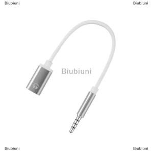 [COD] Biubiuni สายอะแดปเตอร์หัวแบนสำหรับอะแดปเตอร์หัวกลมสำหรับการเชื่อมต่ออนาล็อกกับตัวแปลงโทรศัพท์มือถือขนาด3.5มม.
