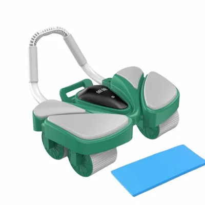 BLACKON 4/6 bánh xe Con lăn tập cơ bụng Tự động hồi phục Đai hỗ trợ khuỷu tay Máy tập cơ bụng Thông minh Đệm quỳ Thiết bị tập cơ bụng và tay Thiết bị tập thể dục tại nhà