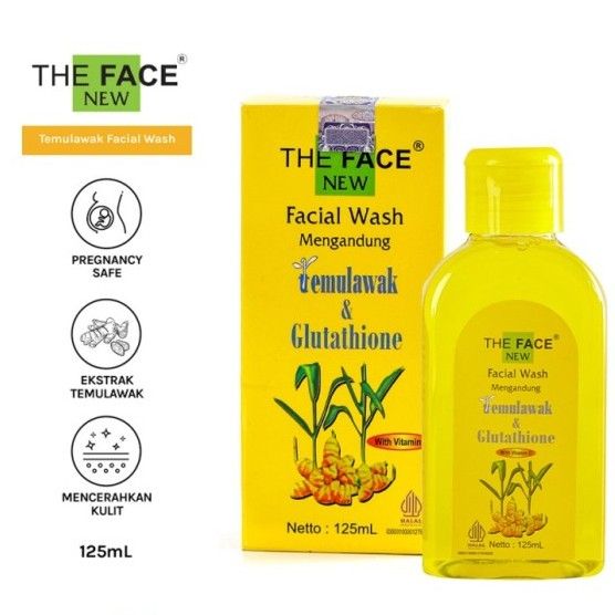 THE FACE TEMULAWAK FACIAL WASH WITH GLUTATHIONE 125ML Sabun Muka Temulawak  Glutathione Pembersih Wajah Alami Perawatan Kulit Berjerawat Kulit  Berminyak Dan Berkomedo - Lazada | Lazada Indonesia