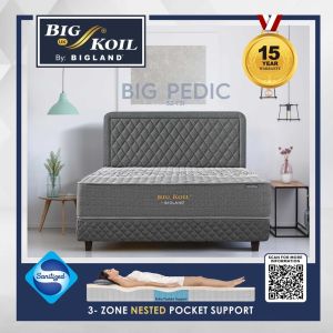 Big Koil BIG PEDIC by Bigland - Full Set - FREE BANTAL GULING