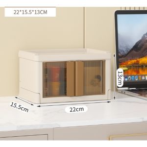 Multi-function storage box desk organizer cabinet Large Capacity Folding Storage Box Plastic Cabinet