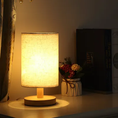 Wooden LED Bed Lamp Lampu Tidur Bilik Lampu Meja Lampu Tidur Decoration Lamp Table Lamp Desk Lamp Lampu Katil 床头灯 桌灯 卧室灯 H01