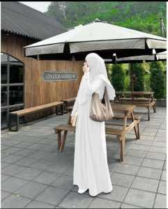 ABAYA MECCA SET KERUDUNG BAHAN JERSY BAWAH MAYUNG TERBARU ABAYA UMROH set termurah berkualitas