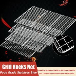 MADEWITH Square Grill Racks Iron Wire Nonstick Grill Net  Reusable Roast Grate Net