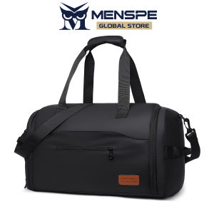 MENSPE Mens Travel Bag Sports Backpack Fashion Luggage Shoulder Bag With Independent Shoes Pocket Handbag Outdoor Sling Bag Gym Fashion Men Women Dry Wet Separation Portable Travel Yoga Swimming Bag