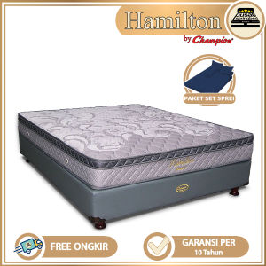 Springbed Kasur Bonnel Spring Plushtop - Champion Springbed Hamilton [JABODETABEK]