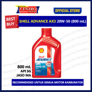 Oli Shell AX3 800ml: Pilihan Oli Mesin Motor SAE 20W50 untuk Grand Suprasmash & Jupiter Vega