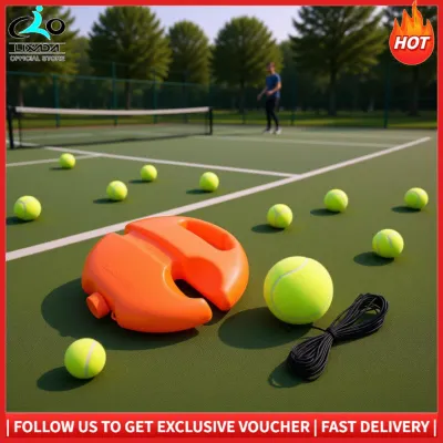 LIXADA Tennis Trainer Rebound Ball Set PP Portable Tennis Practice Rebounder Self Training Tool for Beginners Adults